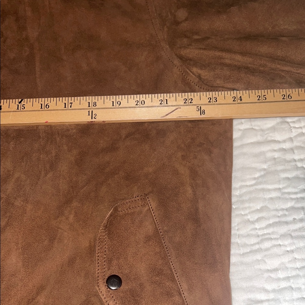 Bombay Leather Mens Baron brown suede Leather Jacket NWOT - Picture 10 of 15